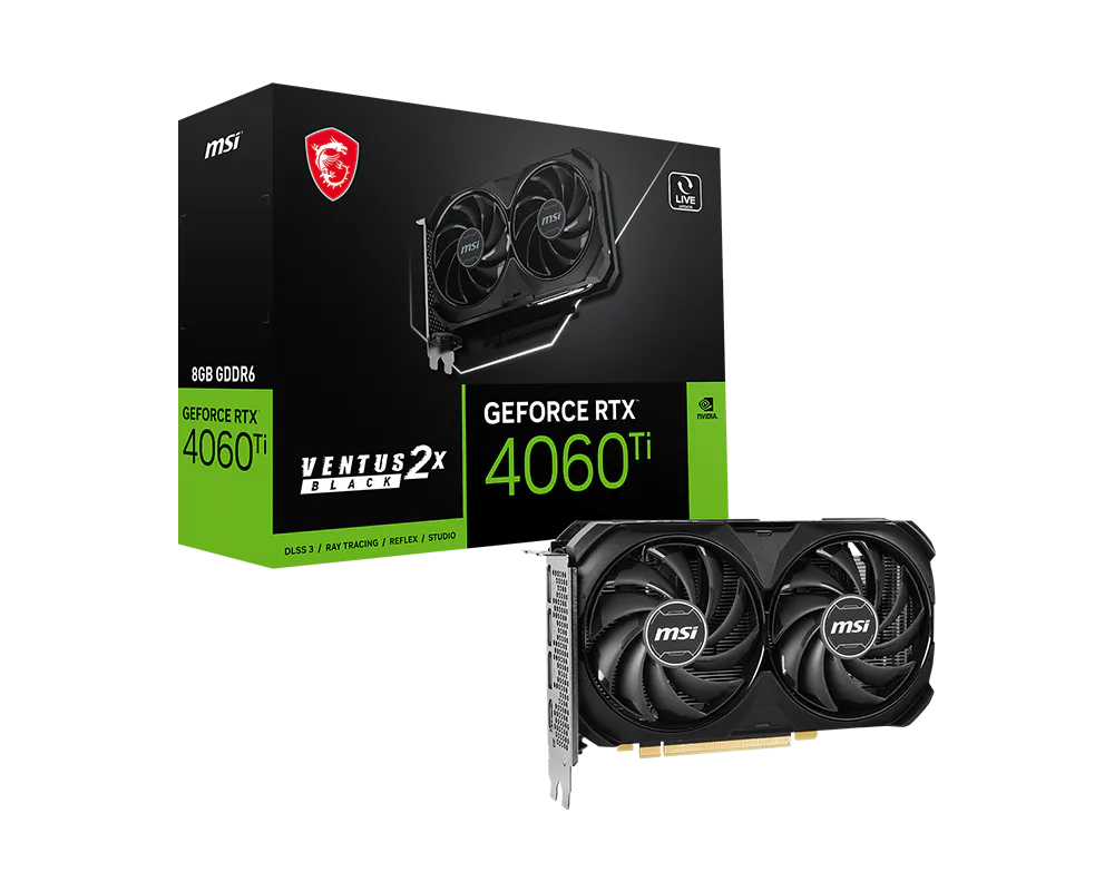MSI GeForce RTX 4060 Ti VENTUS 2X BLACK 8G